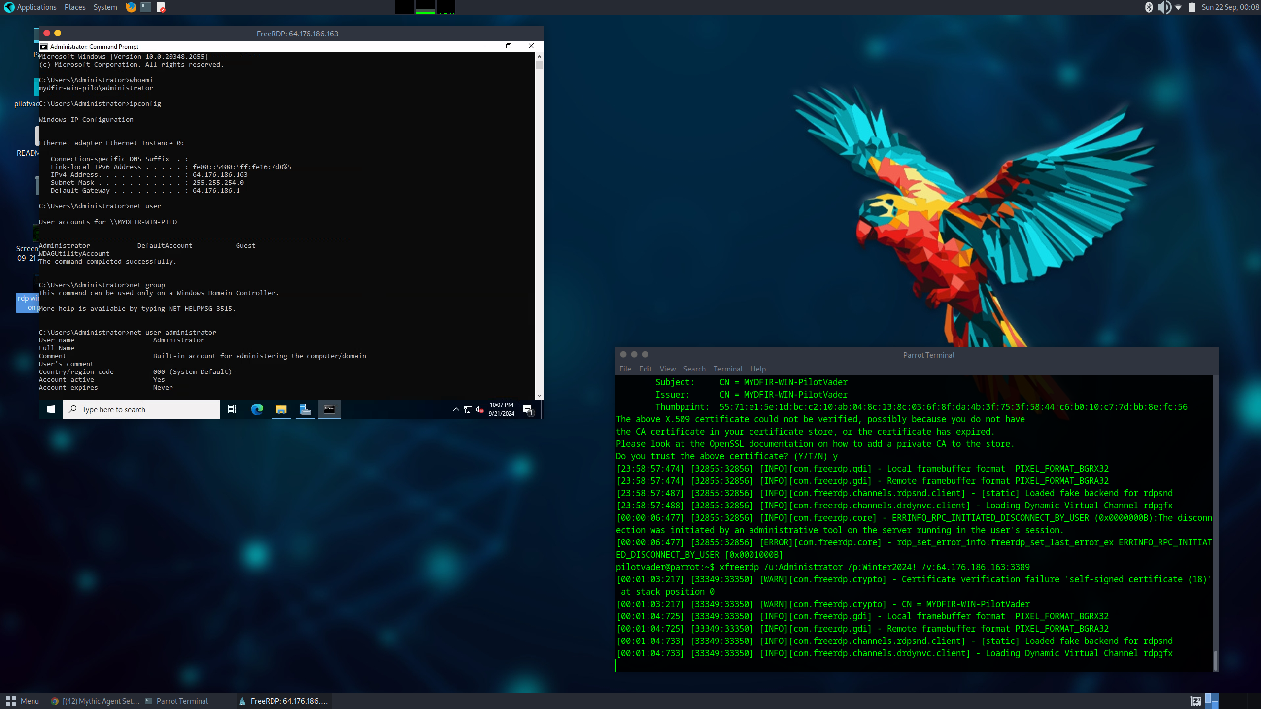 Running Commands on Windows Server