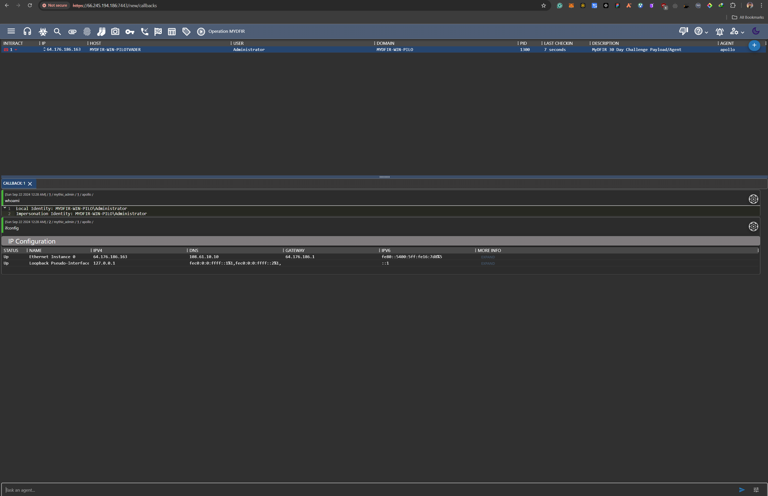 Command and Control Stage